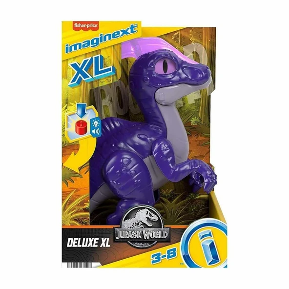 YUMURCAK TOYZ HML43 Imaginext™ Jurassic World™ Deluxe XL Parasaurlophus Kız Erkek Çocuk Oyuncak Eğitici Oyuncaklar ürün görseli 1