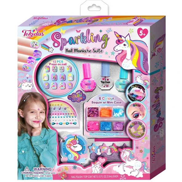 YUMURCAK TOYZ Parıldayan Tırnak Manikür Seti Kız Erkek Çocuk Oyuncak Eğitici Oyuncaklar ürün görseli 1