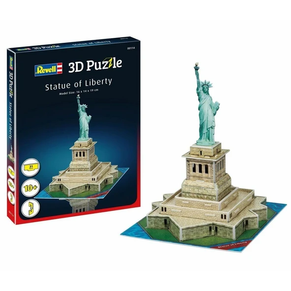 YUMURCAK TOYZ 00114 Revell 3D Puzzle Özgürlük Heykeli 31 parça Kız Erkek Çocuk Oyuncak Eğitici Oyuncaklar ürün görseli 1