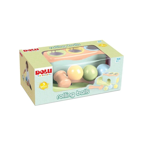YUMURCAK TOYZ 5195 Vur Yuvarla -Dolu Oyuncak Kız Erkek Çocuk Oyuncak Eğitici Oyuncaklar ürün görseli 1