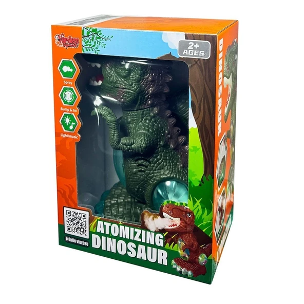 YUMURCAK TOYZ ZR172 Işıklı Müzikli Hareketli Buhar Çıkartan Dinazor -Vardem Oyuncak Kız Erkek Çocuk Oyuncak Eğitic ürün görseli 1