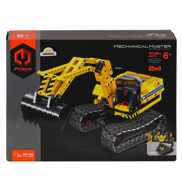 YUMURCAK TOYZ 8037 IMM Kumandalı Master Blokları Kepçe 3ın1 430 Parça Kız Erkek Çocuk Oyuncak Eğitici Oyuncaklar ürün görseli 1