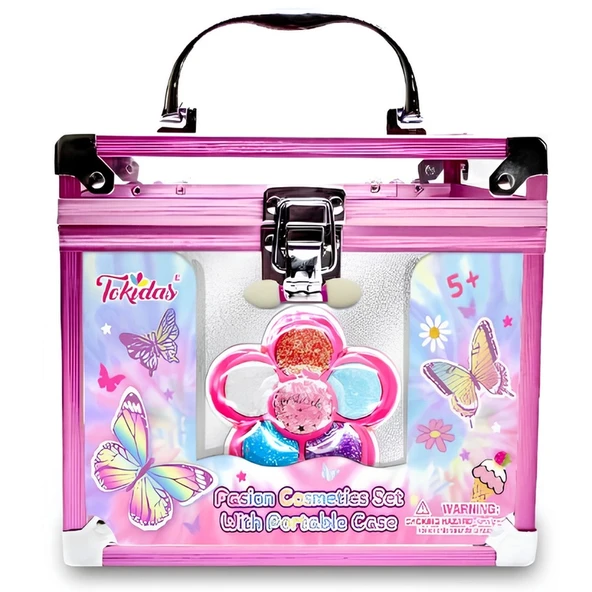 YUMURCAK TOYZ Taşınabilir Kutuda Kozmetik Seti Kız Erkek Çocuk Oyuncak Eğitici Oyuncaklar ürün görseli 1