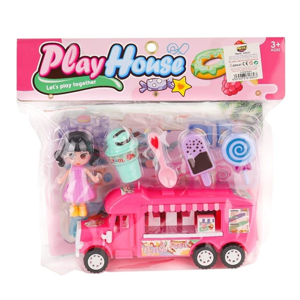 YUMURCAK TOYZ 828-6 Bebekli Karavan Oyun Seti Kız Erkek Çocuk Oyuncak Eğitici Oyuncaklar ürün görseli 1