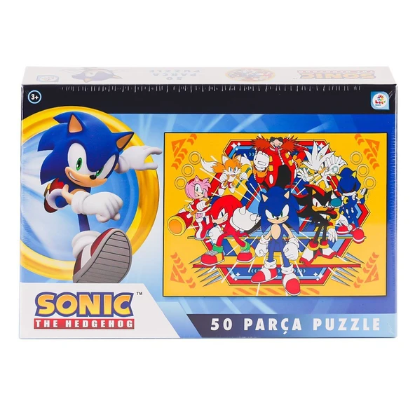 YUMURCAK TOYZ SO0051 Sonic 50 Parça Puzzle -Laçokids Kız Erkek Çocuk Oyuncak Eğitici Oyuncaklar ürün görseli 1