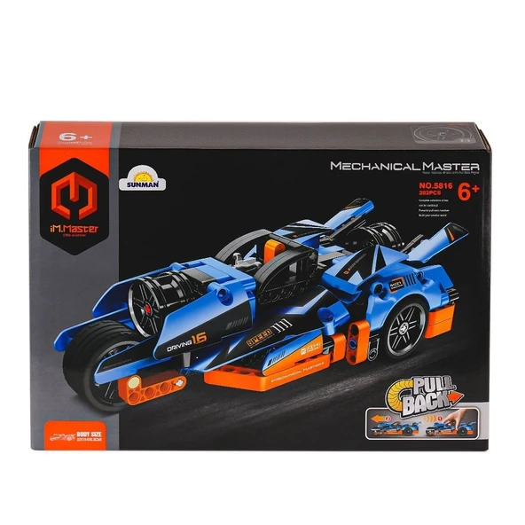 YUMURCAK TOYZ 5816 IMM Mekanik Master Yarış Aracı 202 Parça Kız Erkek Çocuk Oyuncak Eğitici Oyuncaklar ürün görseli 1