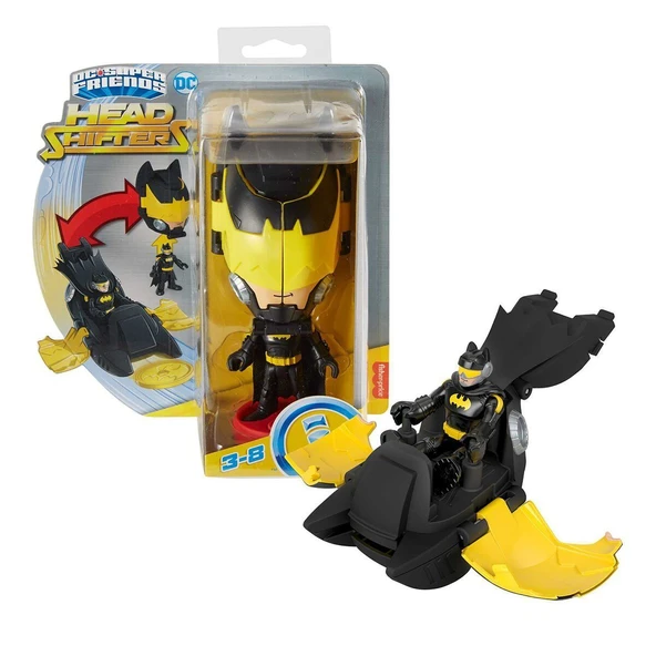 YUMURCAK TOYZ HGX78 Imaginex - DC Super Friends Head Shifters Serisi Kız Erkek Çocuk Oyuncak Eğitici Oyuncaklar ürün görseli 1
