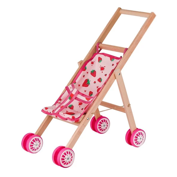 YUMURCAK TOYZ 2519 Katlanabilir Ahşap Puset -Uzay Ahşap Kız Erkek Çocuk Oyuncak Eğitici Oyuncaklar ürün görseli 1