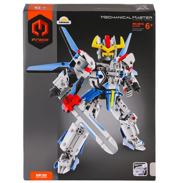 YUMURCAK TOYZ 6815 IMM Mekanik Master Blokları Robot Asker 641 Parça Kız Erkek Çocuk Oyuncak Eğitici Oyuncaklar ürün görseli 1