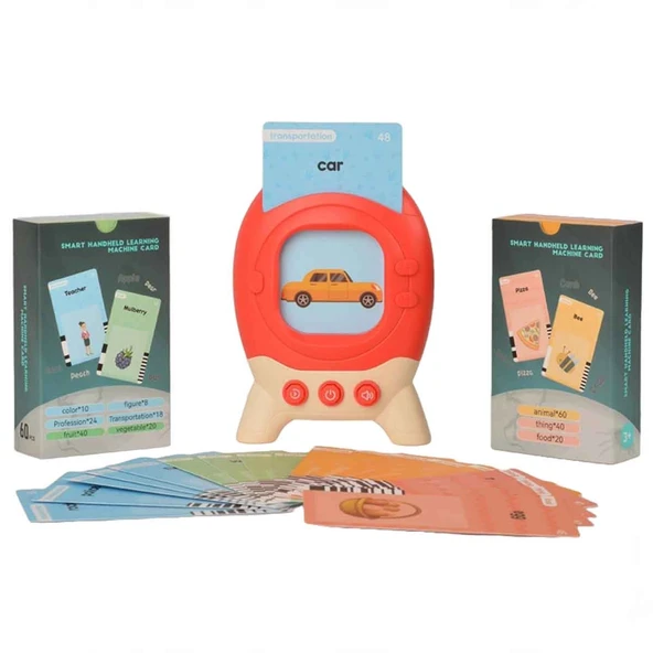 YUMURCAK TOYZ Öğretici İngilizce Konuşan Flash Kartlar Kız Erkek Çocuk Oyuncak Eğitici Oyuncaklar ürün görseli 1