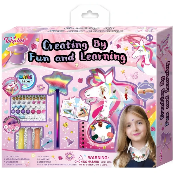 YUMURCAK TOYZ Creating by Fun and Learning Kırtasiye Seti Kız Erkek Çocuk Oyuncak Eğitici Oyuncaklar ürün görseli 1