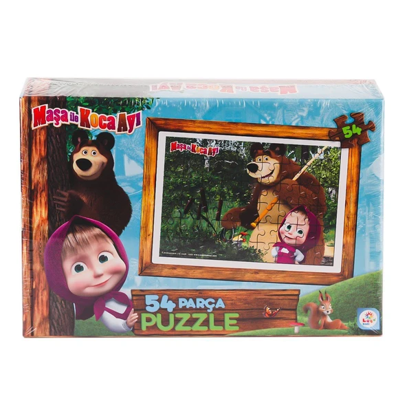 YUMURCAK TOYZ MS7965 Masha ve Koca Ayı 54 Parça Puzzle -Laçokids Kız Erkek Çocuk Oyuncak Eğitici Oyuncaklar ürün görseli 1
