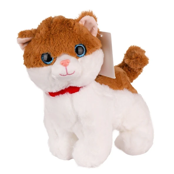 YUMURCAK TOYZ KZL-2311010 Peluş Miyavlayan Kedi Kız Erkek Çocuk Oyuncak Eğitici Oyuncaklar ürün görseli 1