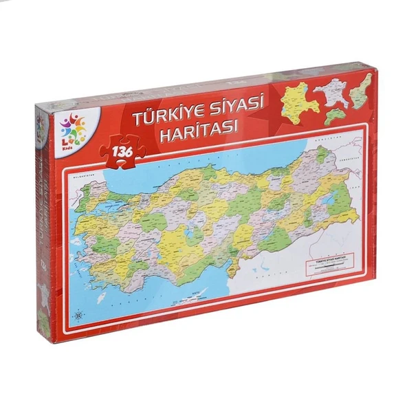 YUMURCAK TOYZ Türkiye Siyasi Haritası Puzzle Kız Erkek Çocuk Oyuncak Eğitici Oyuncaklar ürün görseli 1