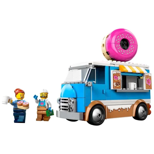 YUMURCAK TOYZ LEGO City Donut Kamyonu 60452 Kız Erkek Çocuk Oyuncak Eğitici Oyuncaklar ürün görseli 1
