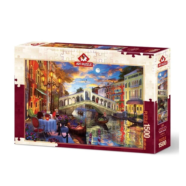 YUMURCAK TOYZ 5372 Art Puzzle Rialto Köprüsü, Venedik 1500 parça Puzzle / +15 yaş Kız Erkek Çocuk Oyuncak Eğitici ürün görseli 1
