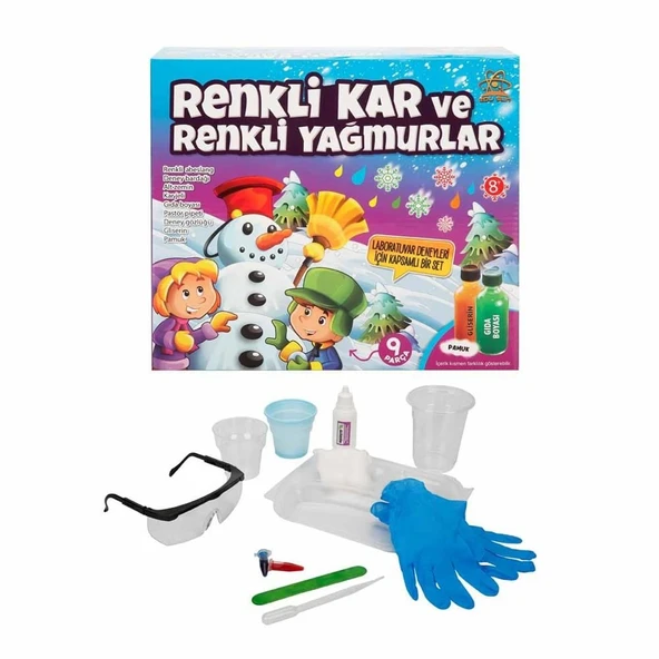 YUMURCAK TOYZ Renkli Kar ve Renkli Yağmurlar Bilim Seti Kız Erkek Çocuk Oyuncak Eğitici Oyuncaklar ürün görseli 1