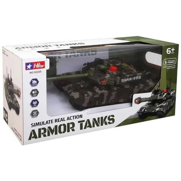 YUMURCAK TOYZ 93220 1/12 ŞARJLI KUMANDALI TANK -PSF Kız Erkek Çocuk Oyuncak Eğitici Oyuncaklar ürün görseli 1