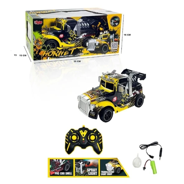 YUMURCAK TOYZ Uzaktan Kumandalı Full Fonksiyon Buhar Çıkartan Çekici Tır Kafası Kız Erkek Çocuk Oyuncak Eğitici Oy ürün görseli 1