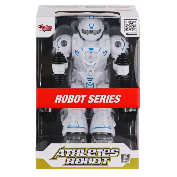 YUMURCAK TOYZ DF-6026 Işıklı ve Müzikli Hareketli Atletik Sporcu Robot -Vardem Oyuncak Kız Erkek Çocuk Oyuncak Eği ürün görseli 1