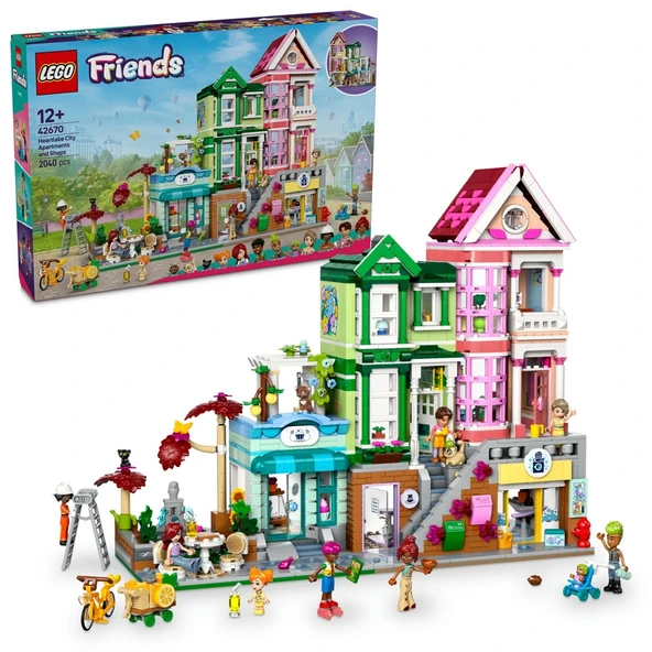YUMURCAK TOYZ LEGO Friends Heartlake City Daireleri ve Mağazaları 42670 Kız Erkek Çocuk Oyuncak Eğitici Oyuncaklar ürün görseli 1