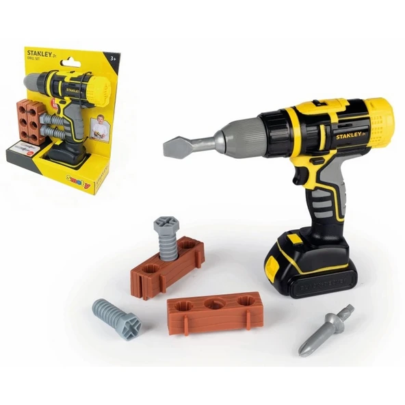 YUMURCAK TOYZ Smoby Stanley Mekanik Matkap Kız Erkek Çocuk Oyuncak Eğitici Oyuncaklar ürün görseli 1