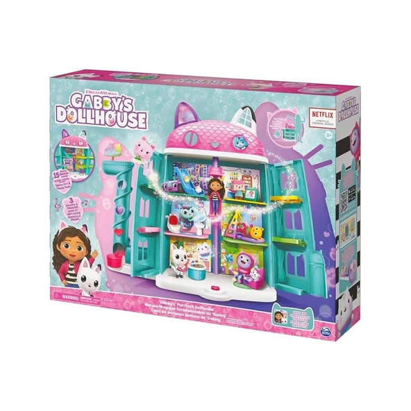 YUMURCAK TOYZ 70742 Gabbys Dollhouse Festival Evi Eğlenceli Müzikli Oyun Seti 63cm -Spinmaster Kız Erkek Çocuk Oyu ürün görseli 1