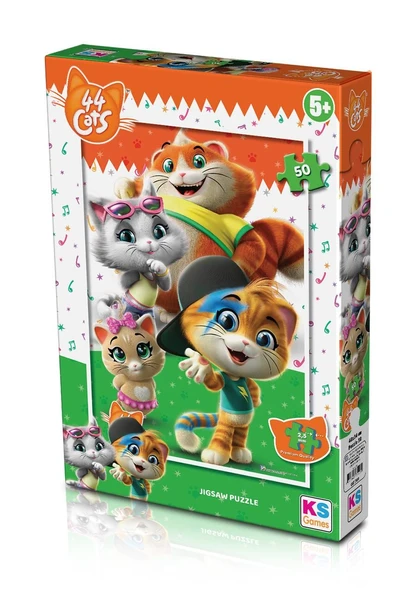 YUMURCAK TOYZ CAT 709 44 CATS PUZZLE 50 -KS Kız Erkek Çocuk Oyuncak Eğitici Oyuncaklar ürün görseli 1