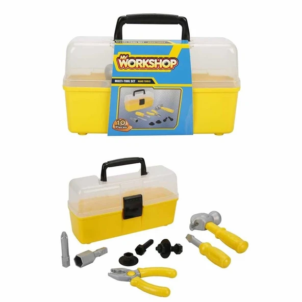 YUMURCAK TOYZ Zapp Toys My Workshop Çantalı Tamir Seti 10 Parça Kız Erkek Çocuk Oyuncak Eğitici Oyuncaklar ürün görseli 1