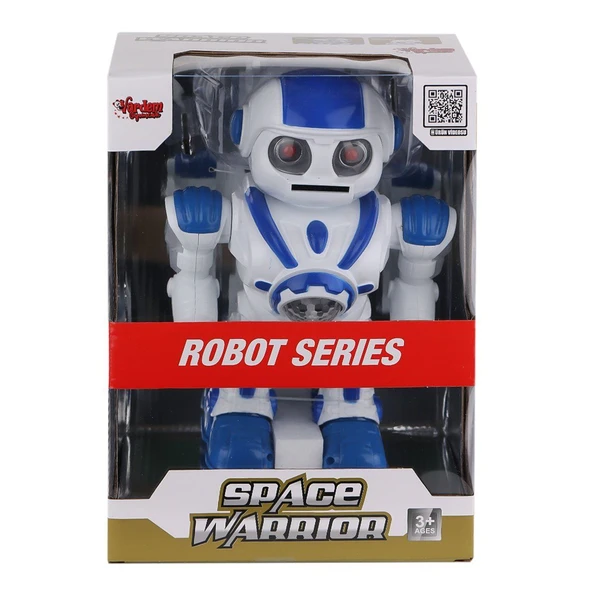 YUMURCAK TOYZ DF-6022 Işıklı ve Müzikli Disk Atan Uzay Savaşçısı Robot Kız Erkek Çocuk Oyuncak Eğitici Oyuncaklar ürün görseli 1