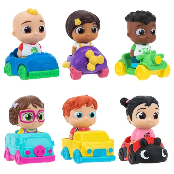 YUMURCAK TOYZ Cocomelon Araçlı Tekli Figür Kız Erkek Çocuk Oyuncak Eğitici Oyuncaklar ürün görseli 1