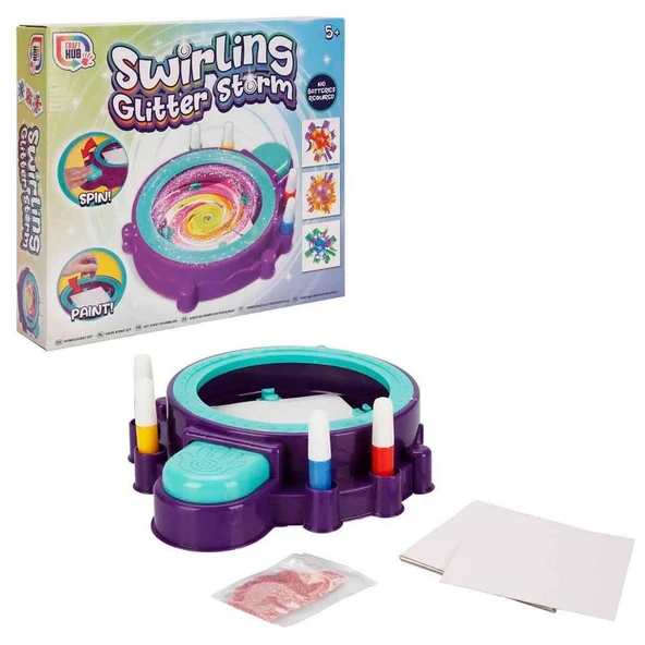 YUMURCAK TOYZ Dönen Parıltılı Tasarım Seti Kız Erkek Çocuk Oyuncak Eğitici Oyuncaklar ürün görseli 1