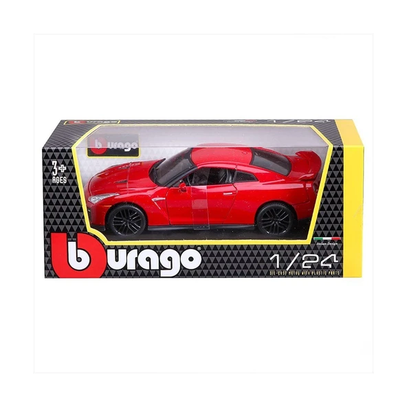 YUMURCAK TOYZ 21082 Burago 1:24 Nissan GT-R 2017 Model Araba Kız Erkek Çocuk Oyuncak Eğitici Oyuncaklar ürün görseli 1