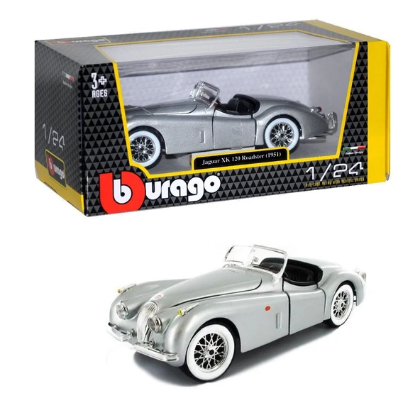 YUMURCAK TOYZ 22018 1:24 Burago Jaguar Xk 120 Roadster Kız Erkek Çocuk Oyuncak Eğitici Oyuncaklar ürün görseli 1