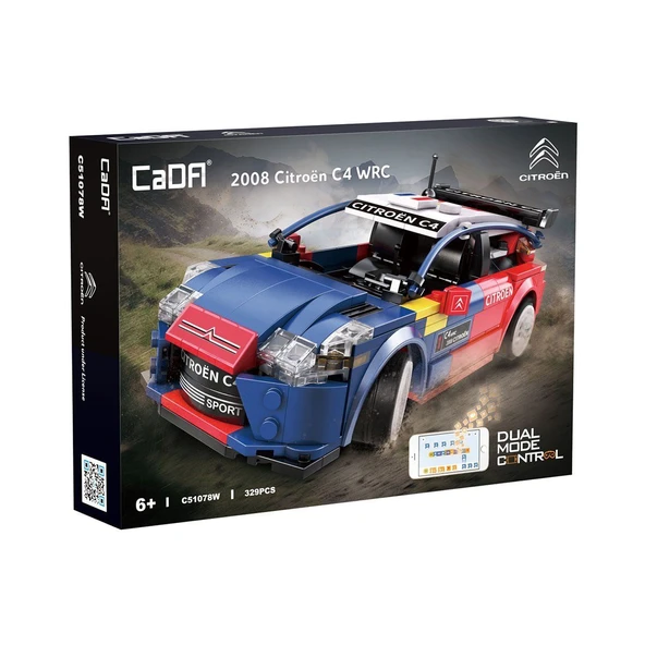 YUMURCAK TOYZ C51078W Cada 2008 Citroen C4 WRC Blok Seti 329 Parça -Vagon life Kız Erkek Çocuk Oyuncak Eğitici Oyu ürün görseli 1