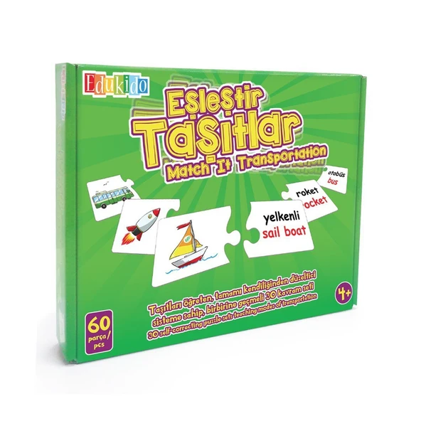 YUMURCAK TOYZ EDU-1010 Chiva, Eşleştir Taşıtlar Kız Erkek Çocuk Oyuncak Eğitici Oyuncaklar ürün görseli 1