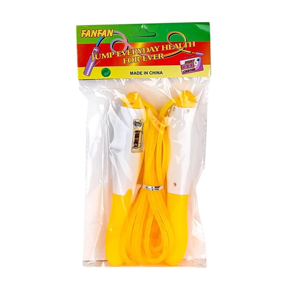 YUMURCAK TOYZ 25841-7 POŞ SAYAÇLI ATLAMA İPİ - Stokta Olan Renk Gönderilir Kız Erkek Çocuk Oyuncak Eğitici Oyuncak ürün görseli 1