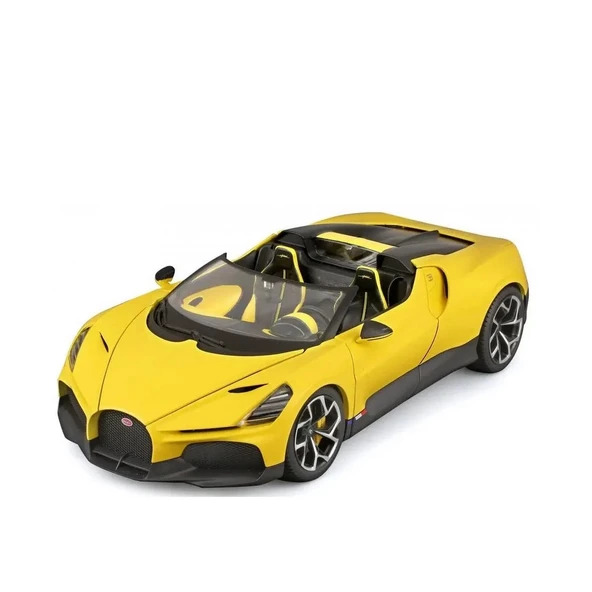 YUMURCAK TOYZ Bburago 1/28 A Bugatti Mistral Sarı Kız Erkek Çocuk Oyuncak Eğitici Oyuncaklar ürün görseli 1