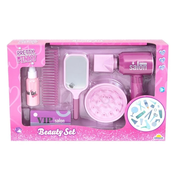 YUMURCAK TOYZ 4377 Sesli ve Işıklı Saç Tasarımı Güzellik Seti Kız Erkek Çocuk Oyuncak Eğitici Oyuncaklar ürün görseli 1