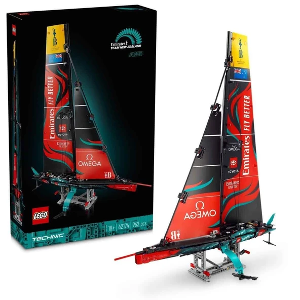 YUMURCAK TOYZ 42174 Lego Technic Emirates Team New Zealand AC75 Yat 962 parça +18 yaş Kız Erkek Çocuk Oyuncak Eğit ürün görseli 1