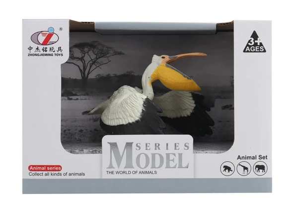 YUMURCAK TOYZ Kutulu Model Figür Hayvan Pelikan Kız Erkek Çocuk Oyuncak Eğitici Oyuncaklar ürün görseli 1