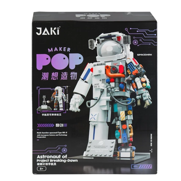 YUMURCAK TOYZ JK9106 Jaki Astronot Blok Seti -Vagon life Kız Erkek Çocuk Oyuncak Eğitici Oyuncaklar ürün görseli 1