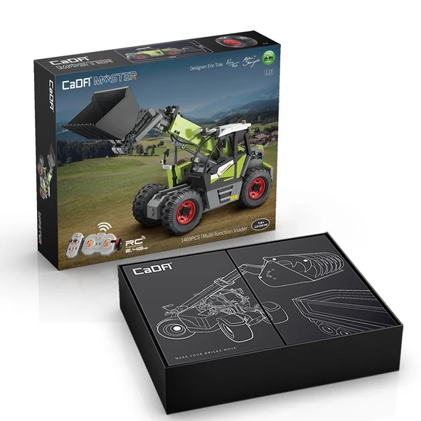YUMURCAK TOYZ C61051W Cada Kumandalı Traktör Blok seti 1469 Parça -Vagon life Kız Erkek Çocuk Oyuncak Eğitici Oyun ürün görseli 1