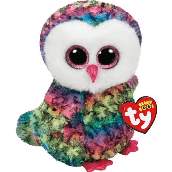 YUMURCAK TOYZ TY Beanie Boo´s Owen Renkli Baykuş Peluş 15cm Kız Erkek Çocuk Oyuncak Eğitici Oyuncaklar ürün görseli 1