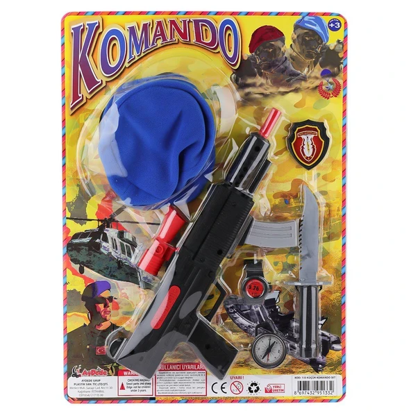 YUMURCAK TOYZ 133 Küçük Bereli Komando Seti -Aydede Oyuncak Kız Erkek Çocuk Oyuncak Eğitici Oyuncaklar ürün görseli 1