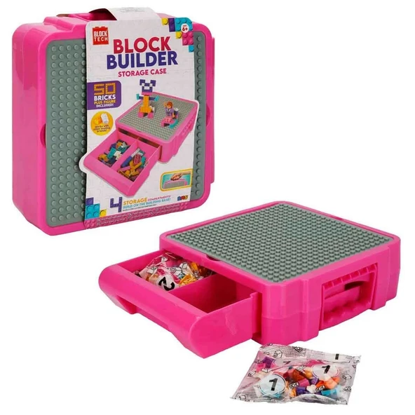 YUMURCAK TOYZ Saklama Kutulu Blok Seti Kız Erkek Çocuk Oyuncak Eğitici Oyuncaklar ürün görseli 1