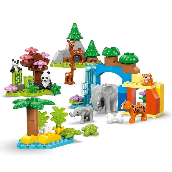 YUMURCAK TOYZ LEGO DUPLO Kasabası 3’ü 1 Arada Vahşi Hayvan Aileleri 10446 Kız Erkek Çocuk Oyuncak Eğitici Oyuncakl ürün görseli 1