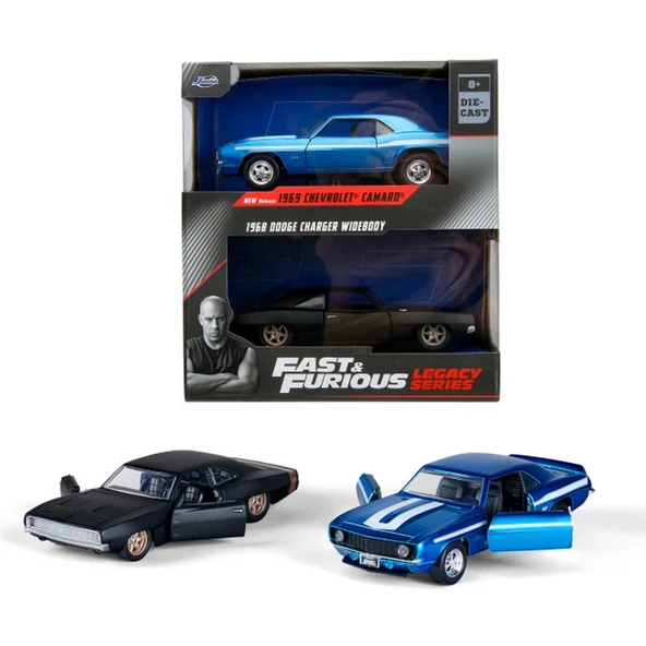 YUMURCAK TOYZ Jada 1/32 F&F Legacy Series Twin Pack W2/0 Kız Erkek Çocuk Oyuncak Eğitici Oyuncaklar ürün görseli 1
