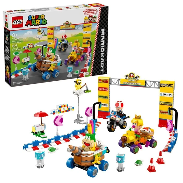 YUMURCAK TOYZ 72036 Lego Super Mario - Baby Peach ve Grand Prix Seti 823 parça +8 yaş Kız Erkek Çocuk Oyuncak Eğit ürün görseli 1
