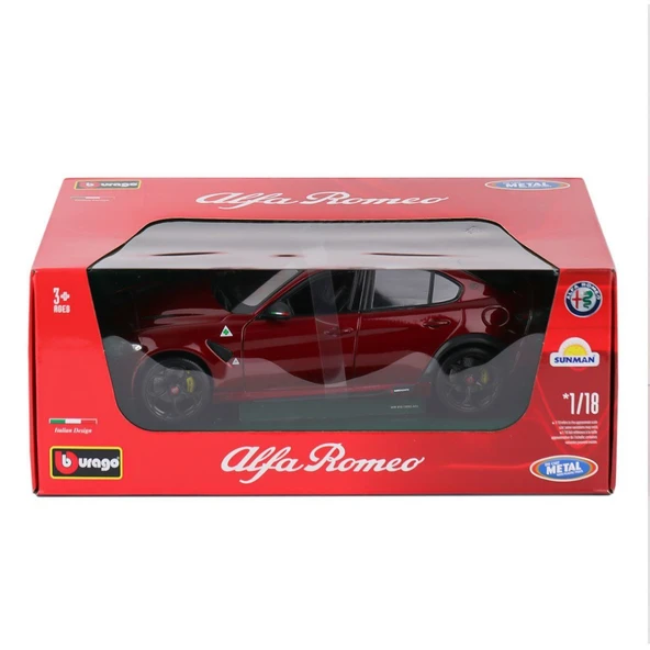 YUMURCAK TOYZ 11048 Burago Alfa Romeo Gıula GTA 1:18 -Sunman Kız Erkek Çocuk Oyuncak Eğitici Oyuncaklar ürün görseli 1